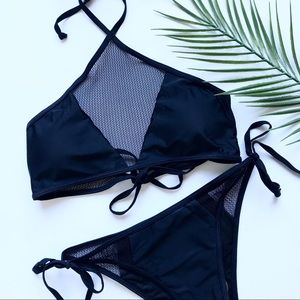Lulu’s Black Mesh Bikini